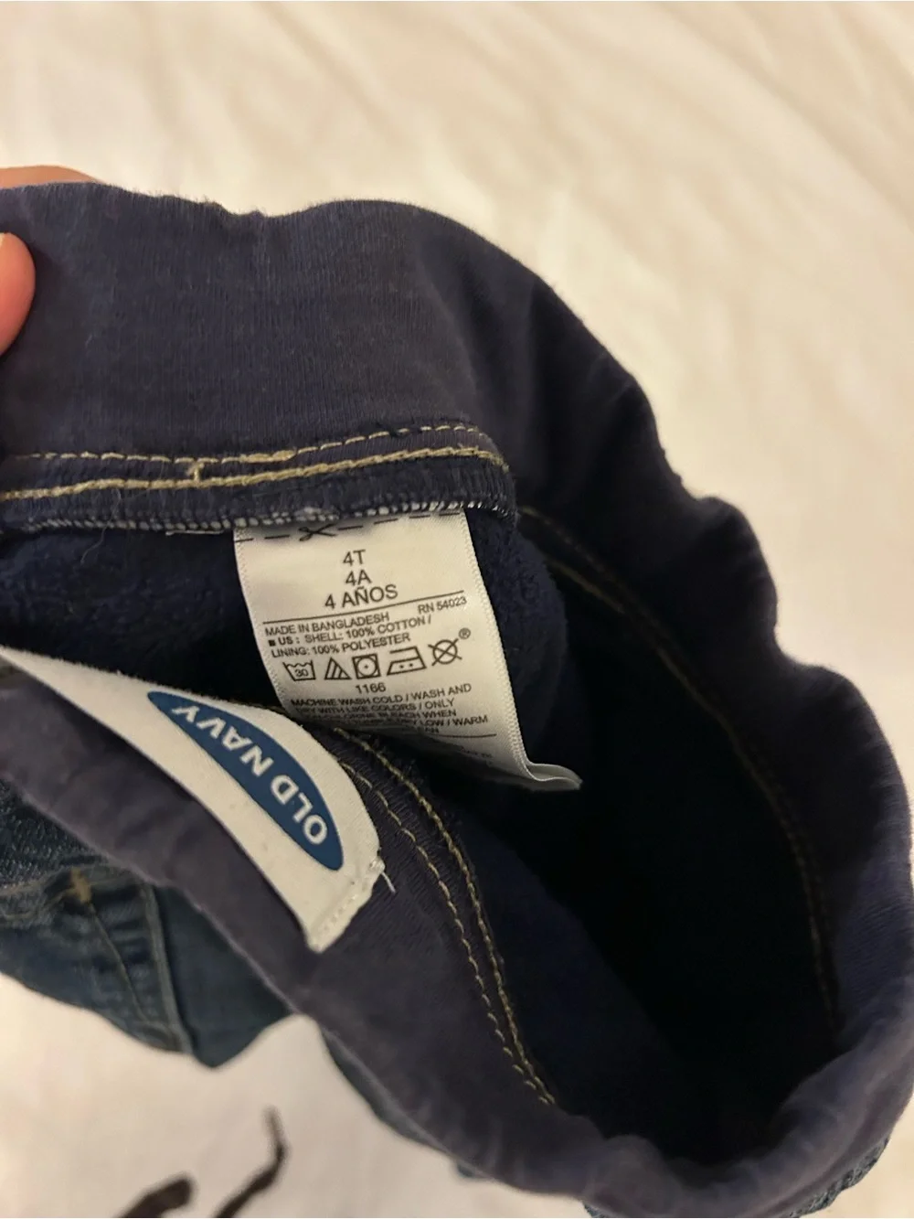 Old Navy Navy Fleece Lined Dark Blue Denim Jeans